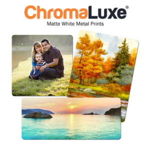 Chromaluxe 4055 Matte White Aluminum Photo Panel 5x7"