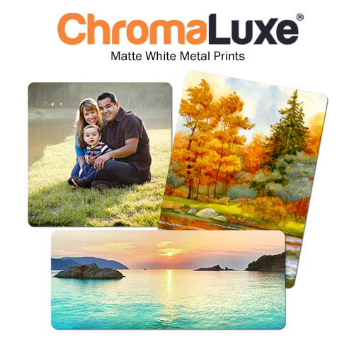 Chromaluxe 4055 Matte White Aluminum Photo Panel 5x7"